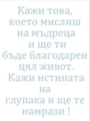 Кажи това, което мислиш